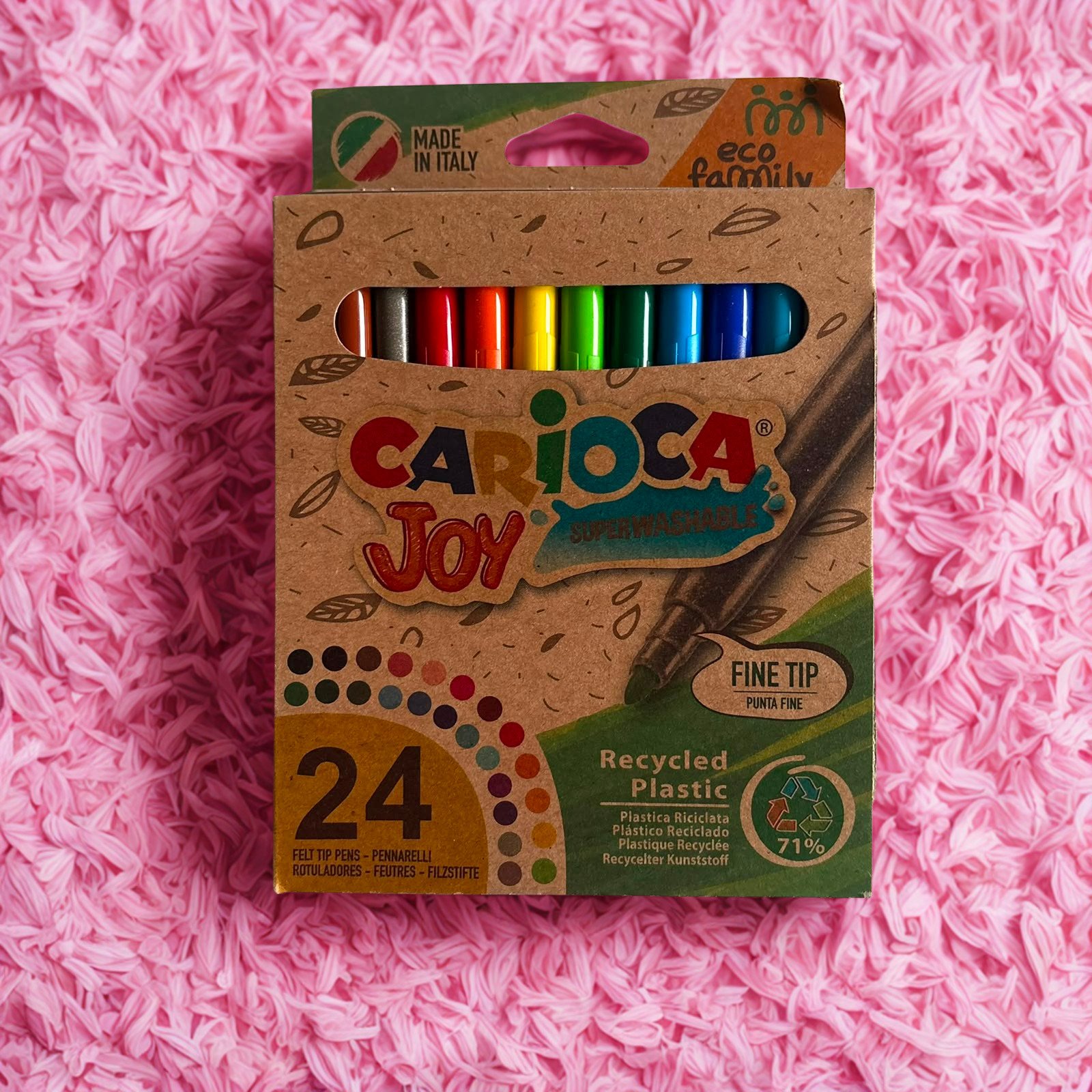 Marcador CARIOCA JOY ECOFAM por 24 unidades